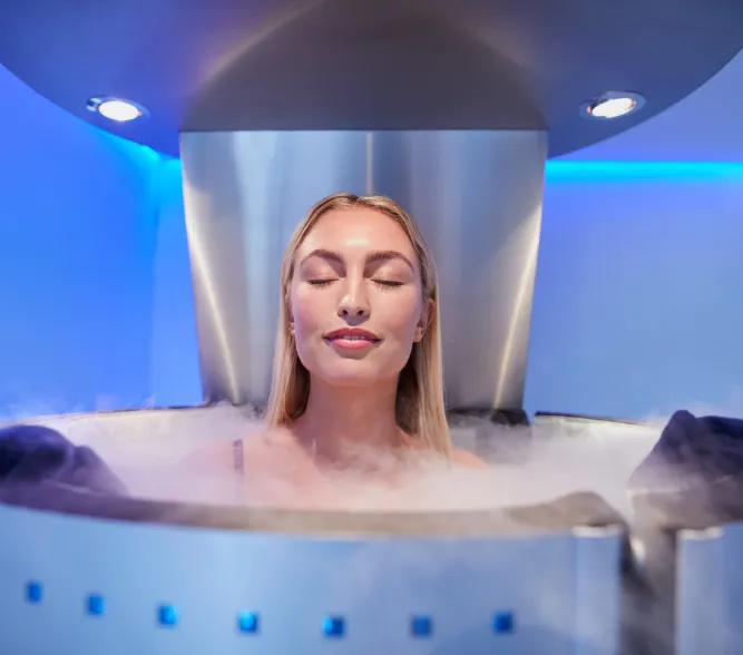Cryotherapy treatment session